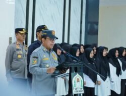 Pj Bupati Mahdi Pimpin Apel Satlinmas Pemilu