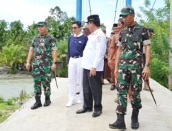 Warga Desa Sikundo Gembira Jembatan Gantung Akhirnya Diresmikan Dandrem 012 TU