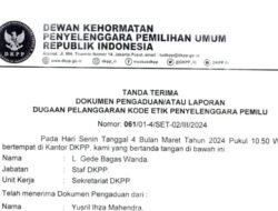 Diduga Penyelenggara Langgar Kode Etik Pemilu, KIP Simeulue Dilaporkan Ketum PBB Yusril ke DKPP
