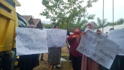 Dinilai Tak Sesuai Janji, Belasan Warga Desa Suak Nie Aceh Barat Unjuk Rasa Tolak Etnis Rohingya