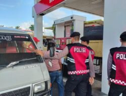 Antisipasi Kecurangan BBM Bersubsidi, Polisi Turun ke Sejumlah SPBU Meulaboh