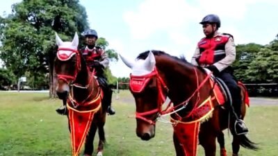 Amankan WWF di Bali, Polri Turunkan Pasukan Berkuda