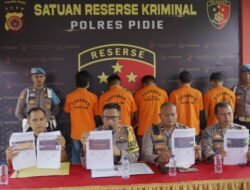 Polisi di Pidie Tangkap Lima Penjudi Online