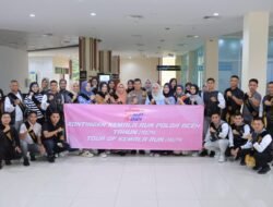 Irwasda Polda Aceh Lepas Keberangkatan Kontingen Kemala Run ke Jakarta