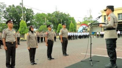 Puluhan Personel Kepolisian di Polresta Banda Aceh Naik Pangkat Setingkat