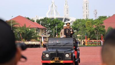 Selawat Badar Warnai Upacara HUT Bhayangkara ke-78 di Polda Aceh