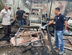 Bengkel Las Mobil Hangus Terbakar di Aceh Selatan, Polisi Olah TKP