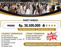 PT. Al Ihsan Tour Travel Tawarkan Paket Umrah Promo Rp 28,5 Juta, Keberangkatan 2 September 2025 4 PT. Al Ihsan Tour Travel Tawarkan Paket Umrah Promo Rp 28,5 Juta, Keberangkatan 2 September 2025