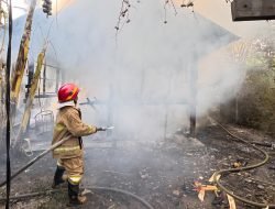 Kebakaran Hanguskan Rumah Kayu di Luthu Dayah Krueng, Aceh Besar