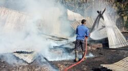 Kebakaran Hebat Landa Gudang Tembakau di Suka Makmur Aceh Besar
