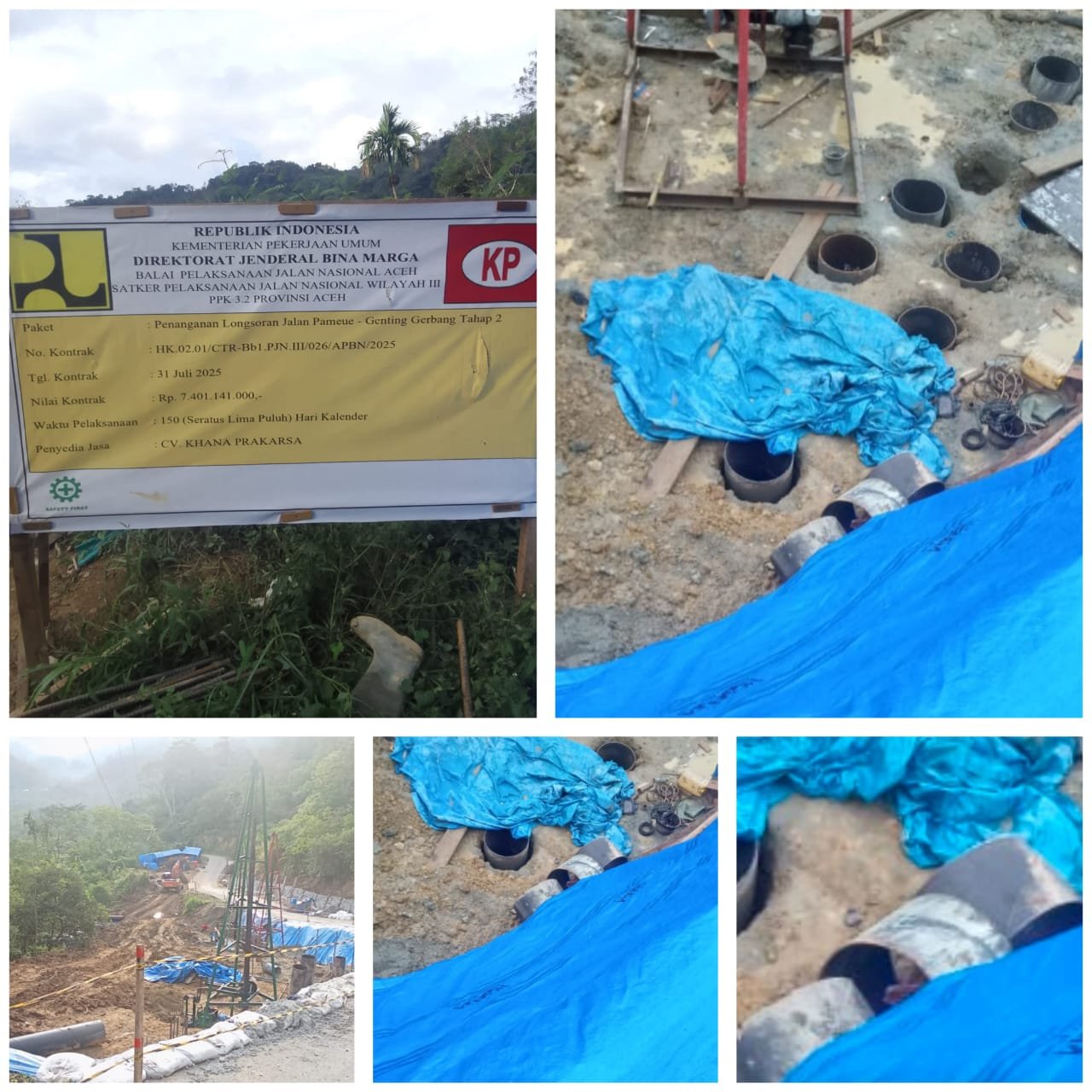 Alamp Aksi Minta APH Selidiki Dugaan Penyimpangan Proyek Penanganan Longsor Pameu–Genting Gerbang 1