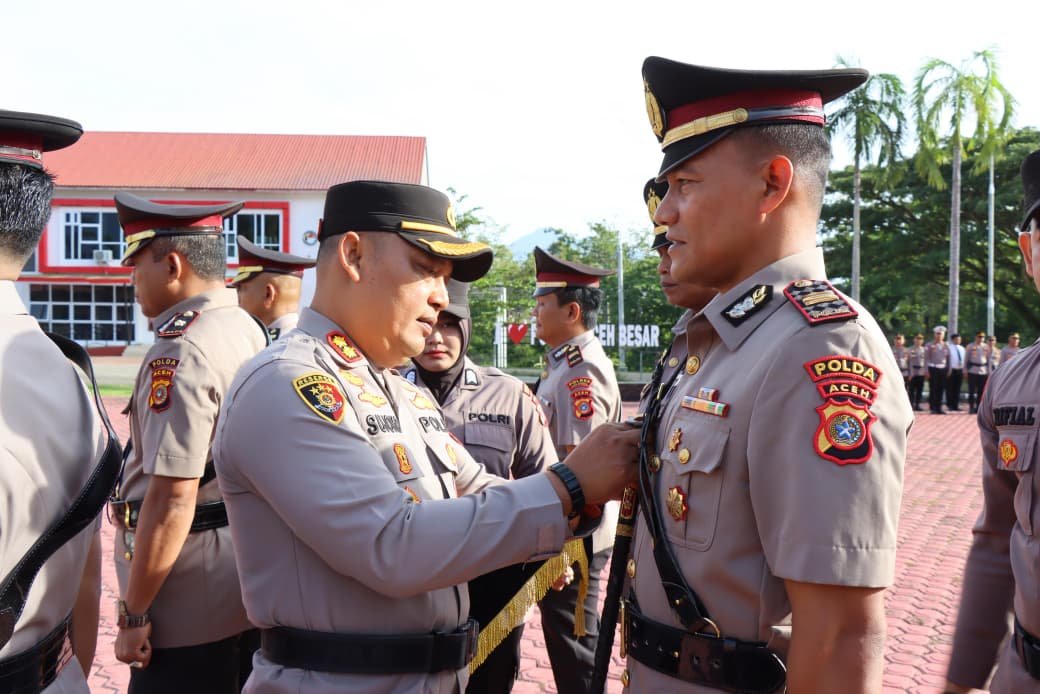 Polres Aceh Besar Gelar Sertijab 3 Kabag, 1 Kasat, dan 2 Kapolsek 1